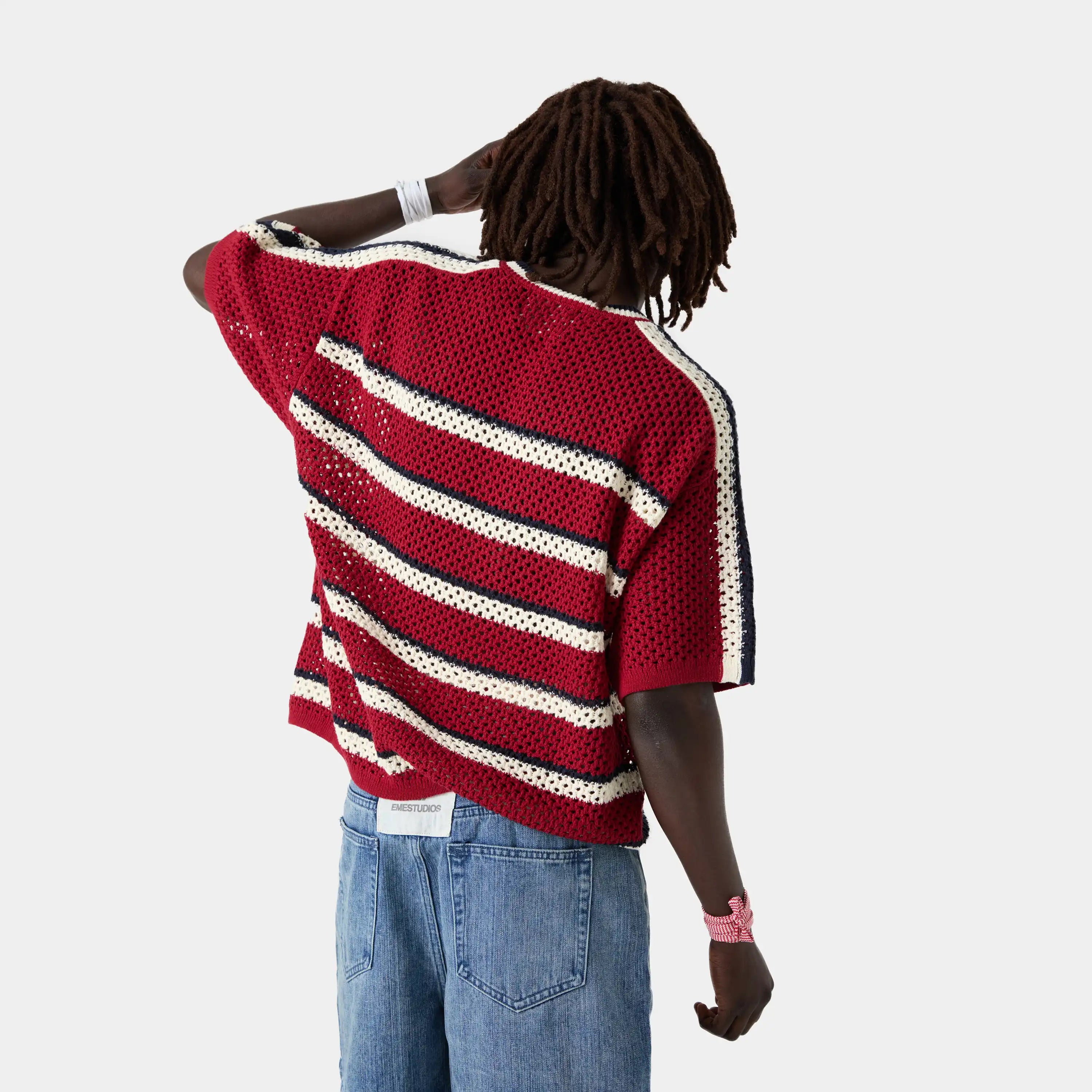 Striker Maple Red Open Knit T-shirts eme