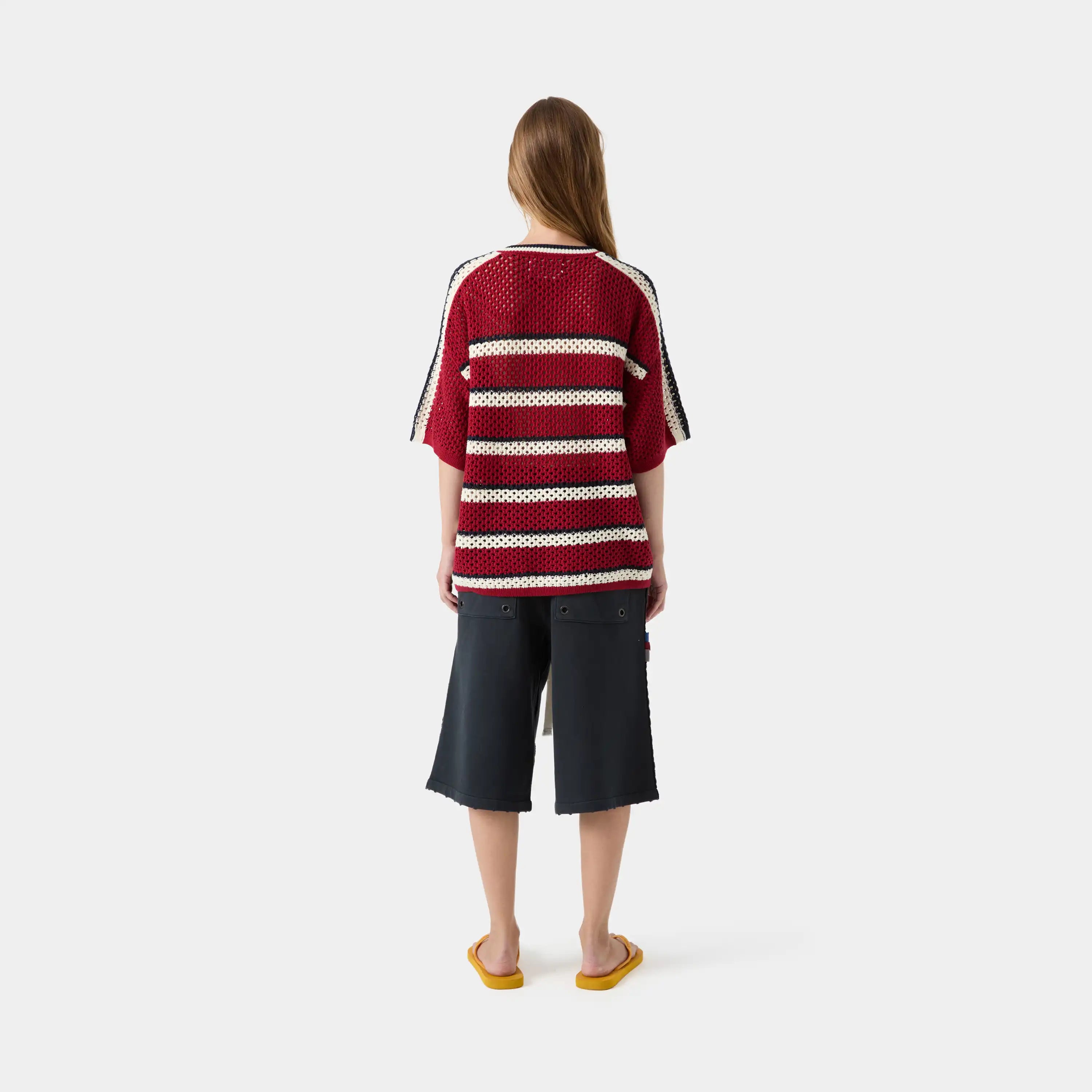 Striker Maple Red Open Knit T-shirts eme