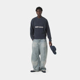 Yoss Navy Knit Sweater Knitwear Eme Studios