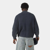 Yoss Navy Knit Sweater Knitwear Eme Studios