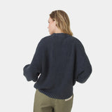 Yoss Navy Knit Sweater Knitwear Eme Studios