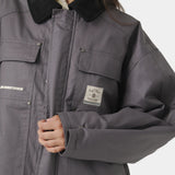 Ethos Grey Boxy Jacket Outerwear eme