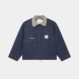 Ethos Navy Boxy Jacket Outerwear eme