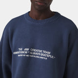 Metro Vintage Indigo Knit Sweater Knitwear Eme Studios