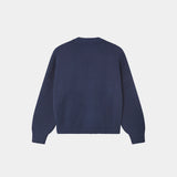 Metro Vintage Indigo Knit Sweater Knitwear Eme Studios