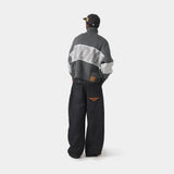 Thrill Grandpa Grey Zipper Knit Knitwear eme