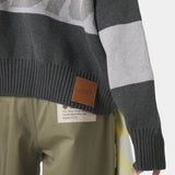 Thrill Grandpa Grey Zipper Knit Knitwear eme