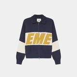 Thrill Mustard Zipper Knit Knitwear eme