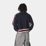 Echellor Navy Zipper Knit Knitwear Eme Studios