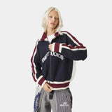 Echellor Navy Zipper Knit Knitwear Eme Studios