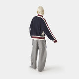 Echellor Navy Zipper Knit Knitwear Eme Studios