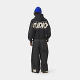 Crossline Black Oversized Hoodie Hoodies Eme Studios