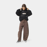 Crossline Black Oversized Hoodie Hoodies Eme Studios