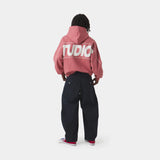 Crossline Red Oversized Hoodie Hoodies Eme Studios