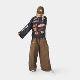 Waffle Navy Crewneck Sweatshirts Eme Studios