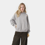 West Heather Grey Oversized Hoodie Hoodies Eme Studios
