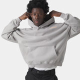 West Heather Grey Oversized Hoodie Hoodies Eme Studios
