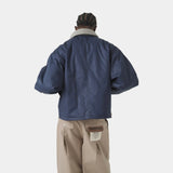 Ethos Navy Boxy Jacket Outerwear eme