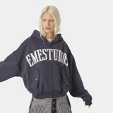 Vault Ombre Blue Full Zip Hoodies Eme Studios