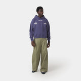 Builder Crown Blue Oversized Hoodie Hoodies Eme Studios