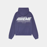 Builder Crown Blue Oversized Hoodie Hoodies Eme Studios