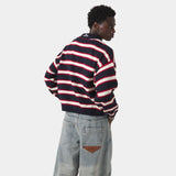 Sweet Navy Knit Polo Knitwear eme