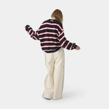 Sweet Navy Knit Polo Knitwear eme