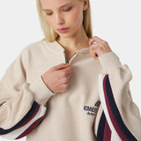 Vanguard Off Sand Half Zip Sweatshirts Eme Studios