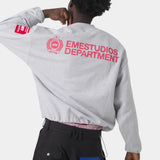 Building Heather Grey Crewneck Sweatshirts Eme Studios