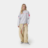 Building Heather Grey Crewneck Sweatshirts Eme Studios