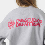 Building Heather Grey Crewneck Sweatshirts Eme Studios