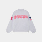 Building Heather Grey Crewneck Sweatshirts Eme Studios