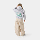 Claurev Grey Oversized Hoodie Hoodies Eme Studios