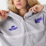 Gummy Grey Cropped Full Zip Hoodies Eme Studios