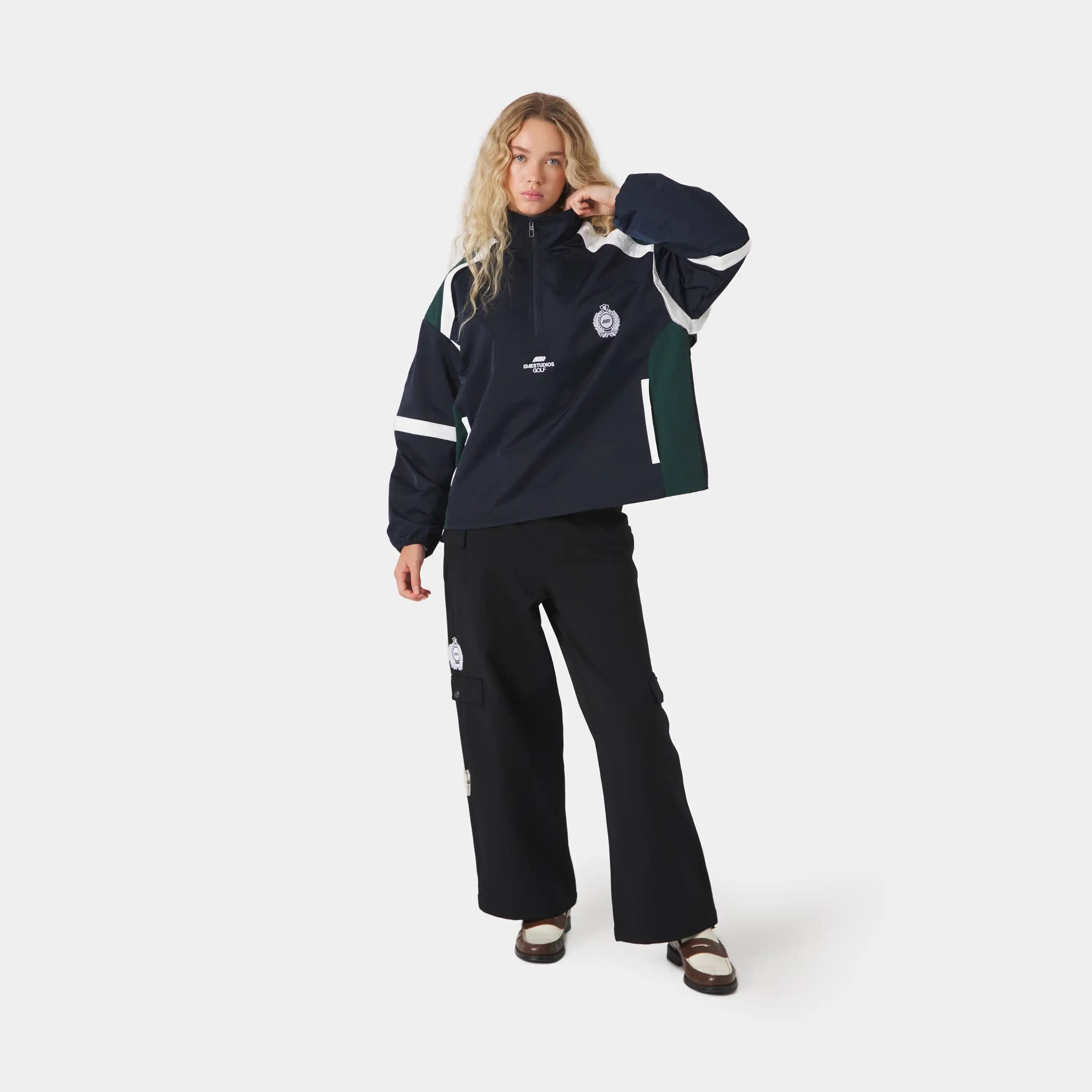 Golf Navy Windbreaker Outerwear Eme Studios