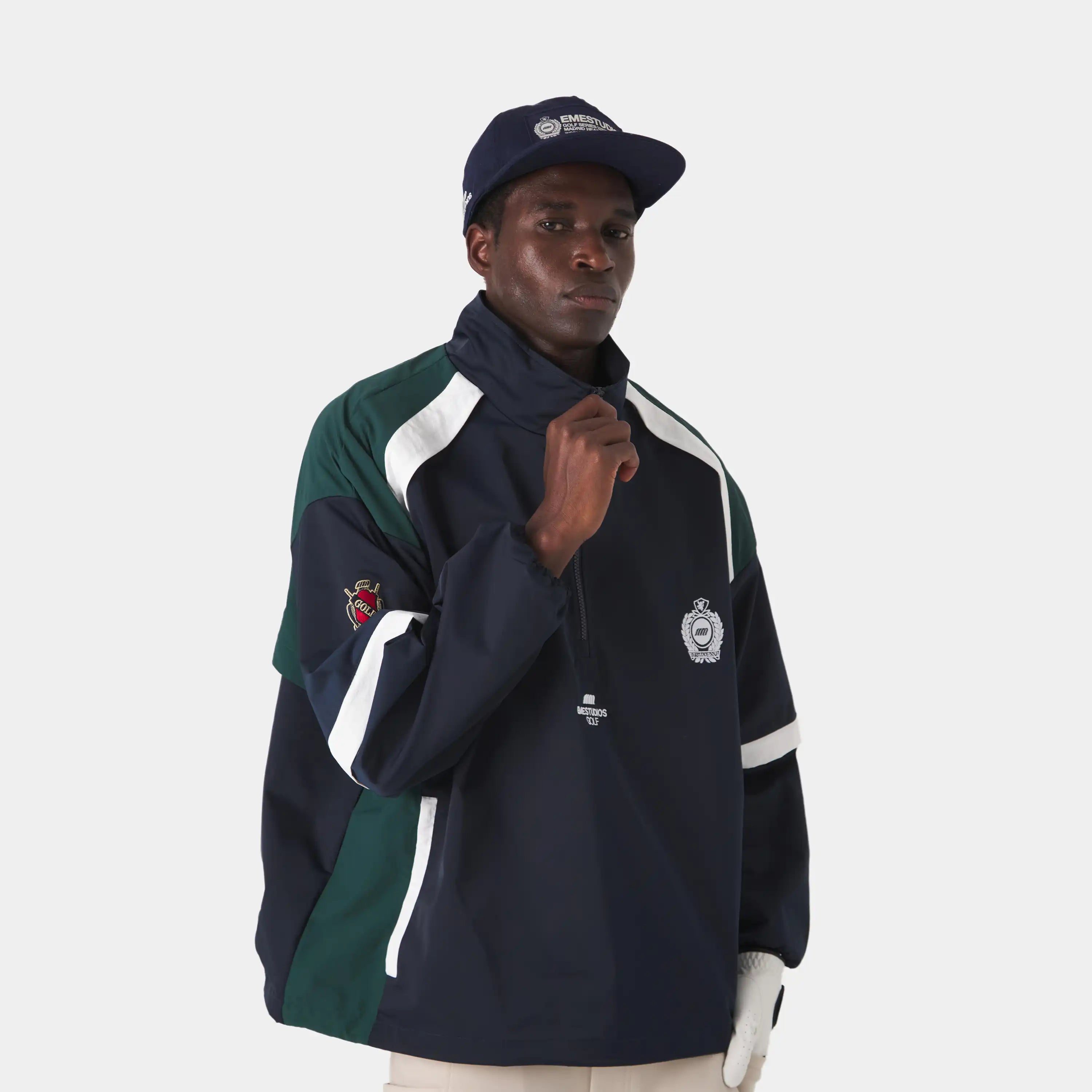 Golf Navy Windbreaker Outerwear Eme Studios