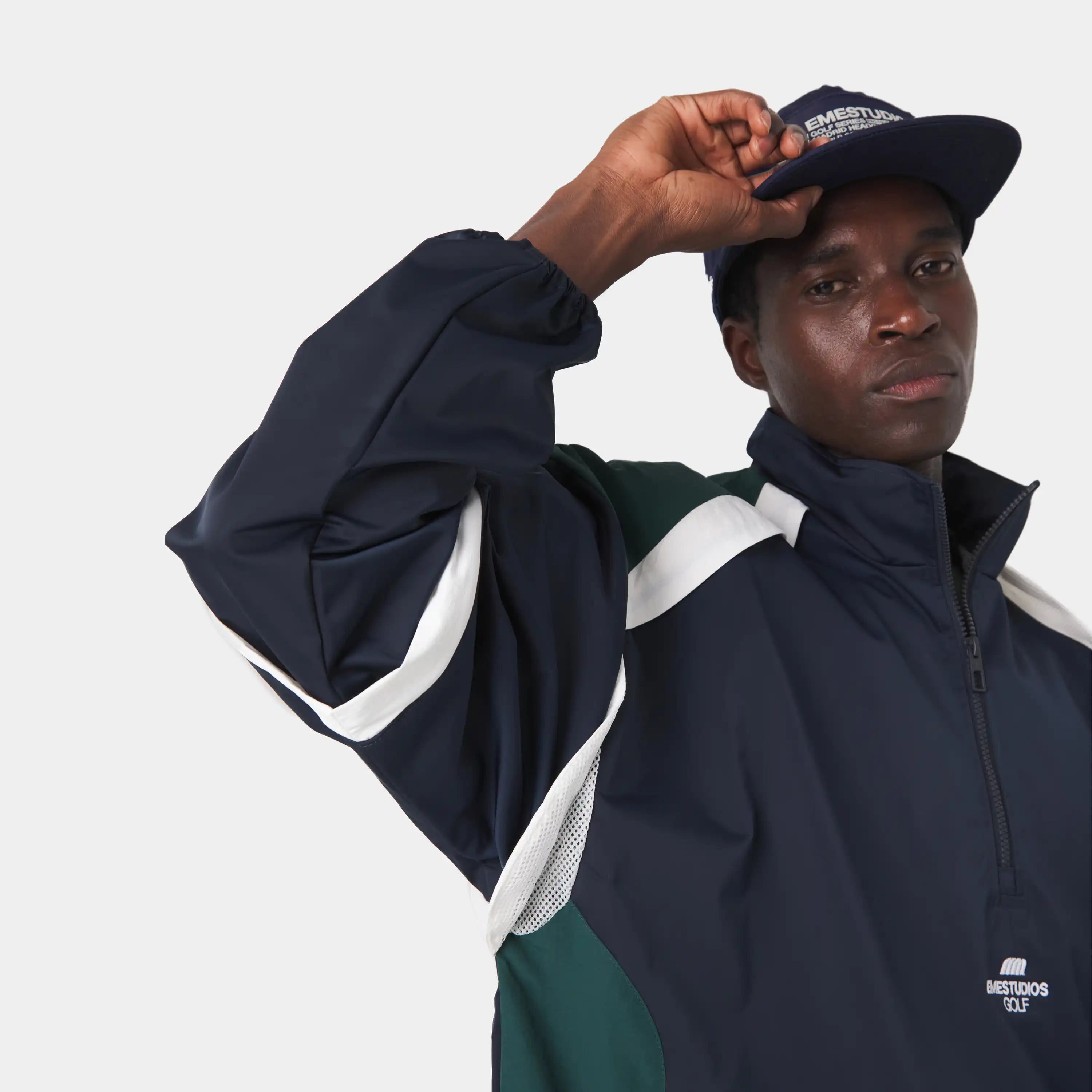 Golf Navy Windbreaker Outerwear Eme Studios