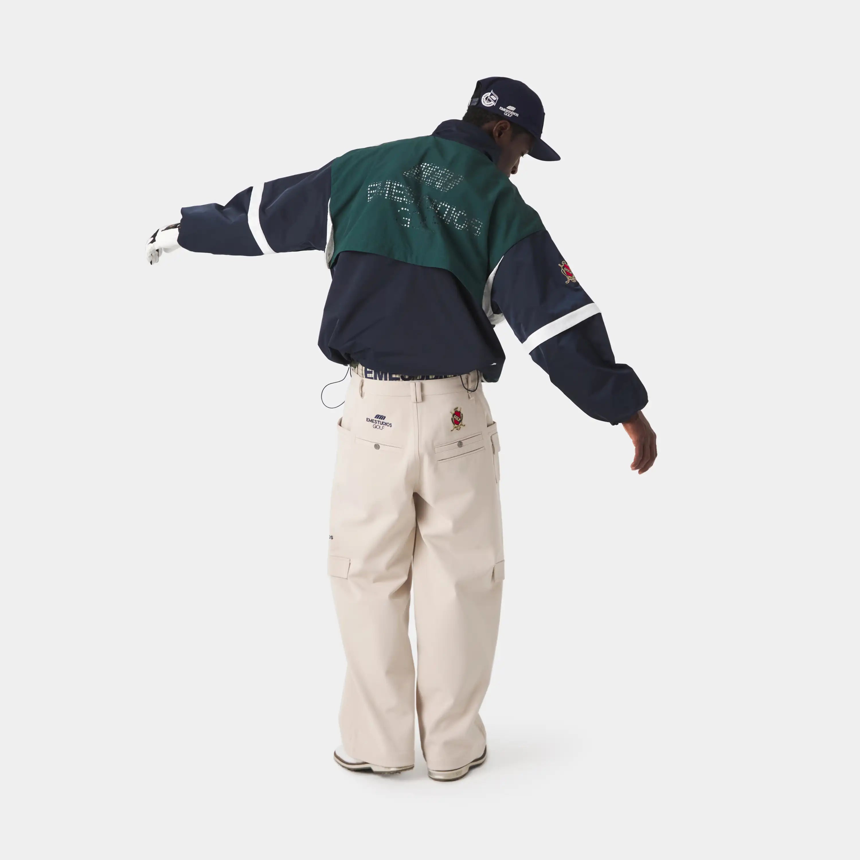 Golf Navy Windbreaker Outerwear Eme Studios