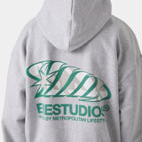 Claurev Grey Oversized Hoodie Hoodies Eme Studios