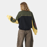 Campus Navy Oversized Crewneck Sweatshirts Eme Studios