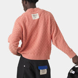 Grid Coral Cable Knit Sweater Knitwear Eme Studios