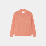 Grid Coral Cable Knit Sweater Knitwear Eme Studios
