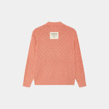 Grid Coral Cable Knit Sweater Knitwear Eme Studios