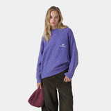 Grid Lucent Cable Knit Sweater Knitwear Eme Studios