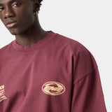 Duality Wine Oversized Tee T-shirts eme