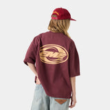 Duality Wine Oversized Tee T-shirts eme