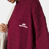 Rhomb Cabernet Knit Sweater Knitwear Eme Studios