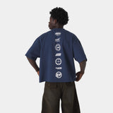 4 Star Navy Oversized Tee T-shirts Eme Studios