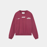 Zenit Burgundy Oversized Crewneck Sweatshirts Eme Studios