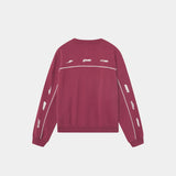Zenit Burgundy Oversized Crewneck Sweatshirts Eme Studios